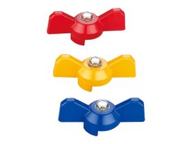 Ручка-бабочка шарового крана красная для LL1042-07 1"