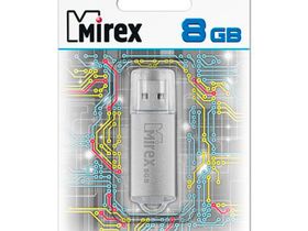 Память USB2.0 Flash DRIVE  8Gb [Mirex Unit] Silver