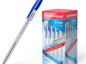 Ручка шариковая Erich Krause "R-301 Classic" синяя, 1,0мм, штрихкод