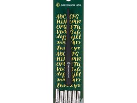 Перья каллиграфические Greenwich Line, круглые, 6шт. с держателем, в пакете