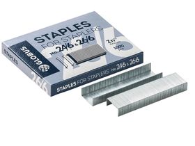 Скобы для степлера №24/26/6 Globus, оцинкованные, 1000шт.