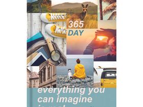 Ежедневник недатированный А5, 160л., 7БЦ BG "365 day", глянцевая ламинация