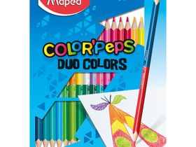 Карандаши цветные двусторонние Maped "Color Peps", 36цв., 18шт., трехгран., заточ., картон, европодв
