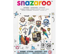 Набор декоративных татуировок для мальчиков Snazaroo "Пираты", 20шт., цвет ассорти
