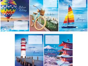 Тетрадь 18л., клетка ArtSpace "Путешествия. Мечты", эконом