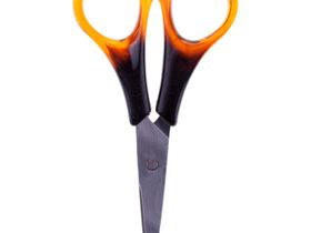 Ножницы OfficeSpace 12cм, ручки под янтарь, ПВХ чехол с европодвесом