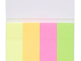 Флажки-закладки BG "Неон", 50*20мм, бумажные, 50л*4 цвета, европодвес