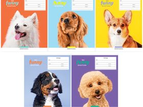 Тетрадь 18л., клетка ArtSpace "Питомцы. So funny", эконом