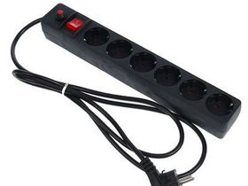 Сетевой фильтр Универсал [6 розеток, 1.8 метра] Black