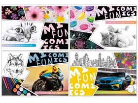 Альбом для рисования 24л., А4, на скрепке BG "Я рисую", эконом