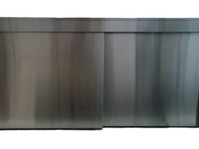 Полка навесная закрытая купейная ПНЗн-1000 нерж. сталь 1000*400*600мм.