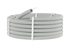 Труба  гофрированная ПВХ 20мм, (бухта 100м), серая ДКС 91920