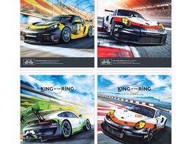 Тетрадь 40л., А5, клетка ArtSpace "Авто. King of the ring"