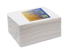 Полотенце 45*90 см, марка "White Line" вафельное, материал спанлейс, плотность 50 гр/м2, 50 шт/упаковка, Россия (ООО "Белая линия") 20814