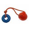 Игрушка для собак интерактивная Тяни-Кусай на одной присоске = 45см синее шипованое кольцо Уют