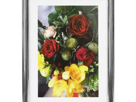 Фоторамка [13*18] пластик [45-P] серебро [рамка для фотографий, картин, сертификатов, рисунков, рукоделия 13х18]