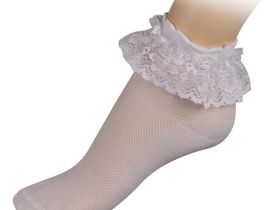 Носки с кружевом