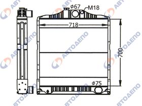Радиатор охлаждения двигателя MITSUBISHI FUSO SUPER GREAT FV415 MI-14057-49