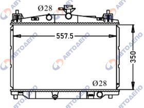 Радиатор охлаждения двигателя. MAZDA DEMIO, MAZDA 2 DE5FS, DE3FS MA-0102-16-CVT