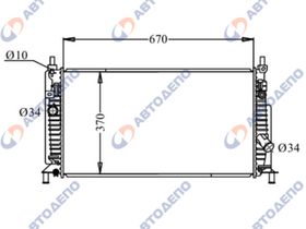 Радиатор охлаждения двигателя. MAZDA AXELA, 3 BL3F#, BL5F# MA-0112-16
