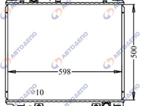 Радиатор охлаждения двигателя. MITSUBISHI PAJERO V26W, V26WG, V46V, V46W, V46WG, V26C MI-0073-32