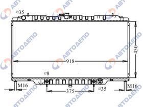 Радиатор охлаждения двигателя. NISSAN SAFARI, PATROL WGY61, Y61 NI-0093-36-K