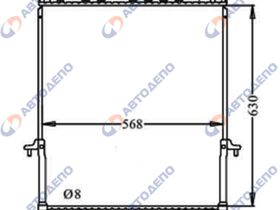 Радиатор охлаждения двигателя. NISSAN PATROL Y61 NI-0129-48-K