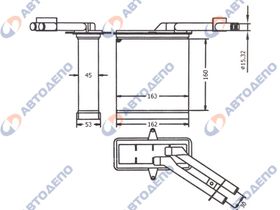 Радиатор отопителя ISUZU ELF NHR, NRR, NKR, NPR, NKS, NPS, WHR, WKR, NHS HR-502