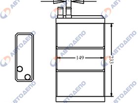 Радиатор отопителя NISSAN CARAVAN, DATSUN, LAUREL, PATROL, TERRANO D21, C32, Y60, WD21 HR-208