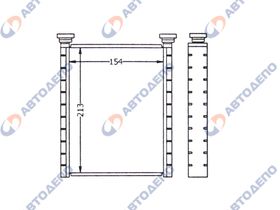 Радиатор отопителя TOYOTA HARRIER  HR-143C