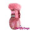 Сапожки для собак зимние розовый р0 (3,6*2,7*7см) Formydogs