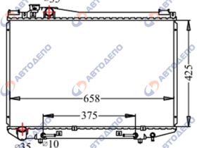 Радиатор охлаждения двигателя. TOYOTA CROWN LS136V, LS130, LS130W, LS141, LS131H, LS130G TO-0455-26