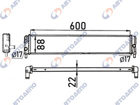 Радиатор охлаждения двигателя. TOYOTA PRIUS ALPHA ZVW40 TO-0685-22
