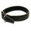 Ошейник кожаный двойной с шипами ёж = 45мм 57-66см Каскад