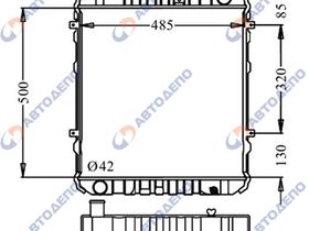 Радиатор охлаждения двигателя MAZDA TITAN WG# MA-0109-48