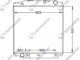 Радиатор охлаждения двигателя. ISUZU FORWARD FRD34L4, FRR33, FRR33K4, FSR33K4, FSD, FSR, GSR, F IS-0094-36-AT