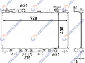 Радиатор охлаждения двигателя. TOYOTA CAMRY ACV40, ACV45 TO-0213-16-K