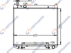 Радиатор охлаждения двигателя. TOYOTA GRAND HIACE, REGIUS, TOURING HIACE KCH10W, KCH16W, KCH12K, KCH40, KCH40G, KCH40G, KCH46G, KCH46W, KCH40 TO-0295-40-AT-K