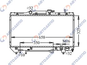 Радиатор охлаждения двигателя. TOYOTA CORONA, CARINA, CALDINA AT191, CT19#, ET196, ST19# TO-0079-16-K