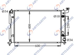 Радиатор охлаждения двигателя. TOYOTA ALLION, PREMIO, CALDINA, OPA NZT240, ZZT240, AZT240, ZZT245, ZNE14, ZNE10, AZT241, ZZT241, ZST10, ACT10, ZCT15, AZT241W, AZT246W, TO-0223-16-AT-K