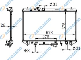 Радиатор охлаждения двигателя. TOYOTA CAMRY, VISTA CV40, CV43 TO-0601-26-AT-K