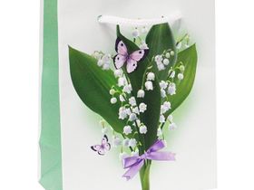 Пакет бумажный [11*13,5*06] "Ландыши"