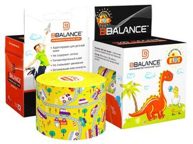 Кинезио тейп BBTape 5см*5м KIDS машинки