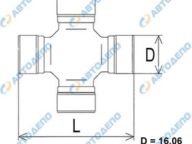 Крестовина карданного вала ISUZU   ST-1639