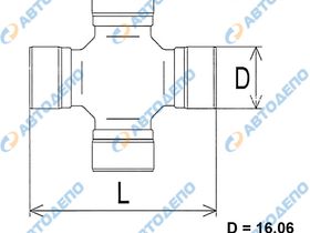 Крестовина карданного вала HINO, ISUZU, MITSUBISHI, NISSAN, MAZDA, TOYOTA   TISY-010