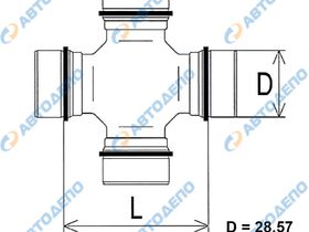 Крестовина карданного вала TOYOTA   TT-127