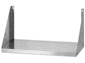 Полка навесная открытая ПНОб - 1000*300*180 "Base", цинк, сплошная