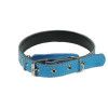 Ошейник кожа = 25мм/59см 2 слоя цветной ZooMoDa