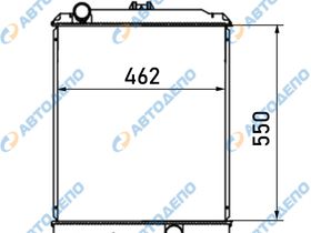 Радиатор охлаждения двигателя. MITSUBISHI CANTER, BUS FE51#, FG537BD, BE436E, BE438E, BE449, FE516B, FE517B, FE518B, FE517B, BE459F, FG537BD, BE449 MI-0189-36-K