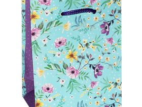 Пакет бумажный [11,5*14,5*06,5] "Нежные цветочки"